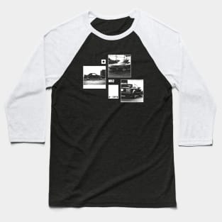 TOYOTA MR2 MK1 Black 'N White Archive (Black Version) Baseball T-Shirt